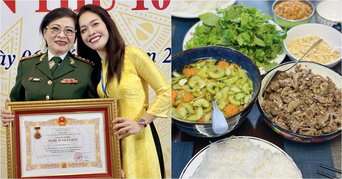 BTV VTV Hoàng Trang nấu toàn những bữa cơm ngon, mẹ ruột là NSND còn "đỉnh" hơn