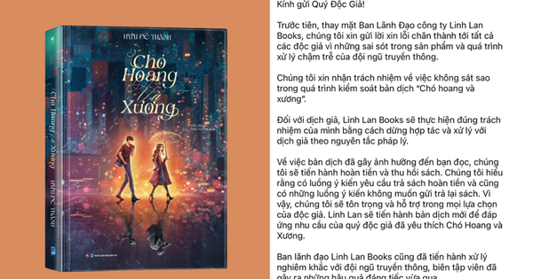 Linh Lan Books tuyên bố dừng hợp tác với dịch giả sao chép bản dịch trên mạng