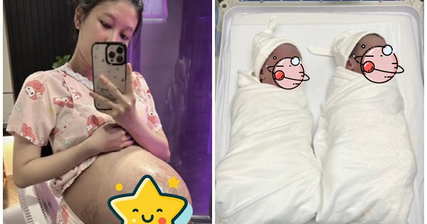 Mẹ trẻ công khai rõ vùng bụng biến đổi gây sốc khi mang thai đôi, netizen vừa xót xa vừa nể phục